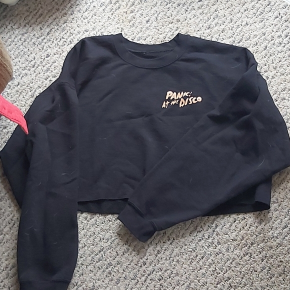 Panic! At The Disco Cropped Sweat Shirt - Picture 1 of 3
